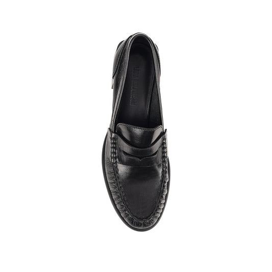 Blair Loafer Black Patina Leather - Lana Wilkinson