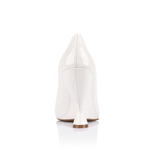Molly Pump White Patent Leather - Lana Wilkinson