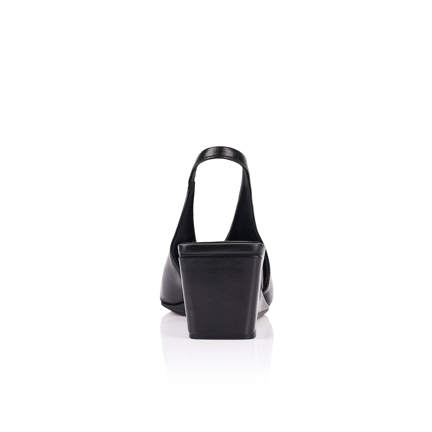 Ayvie Wedge Black Patina Leather - Lana Wilkinson