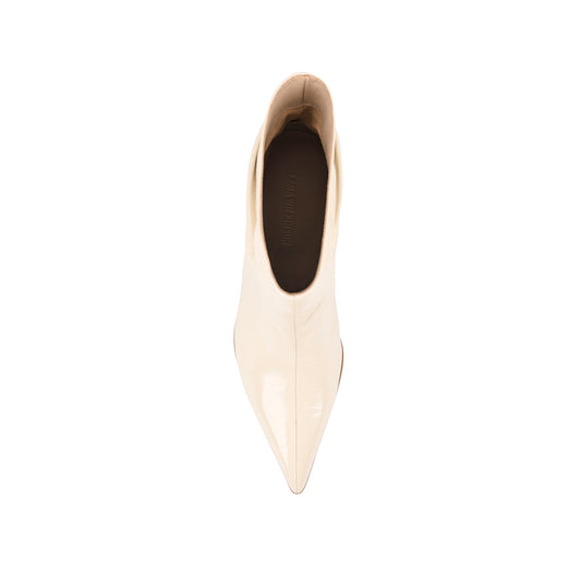 Matthew Boot Ivory Leather - Lana Wilkinson