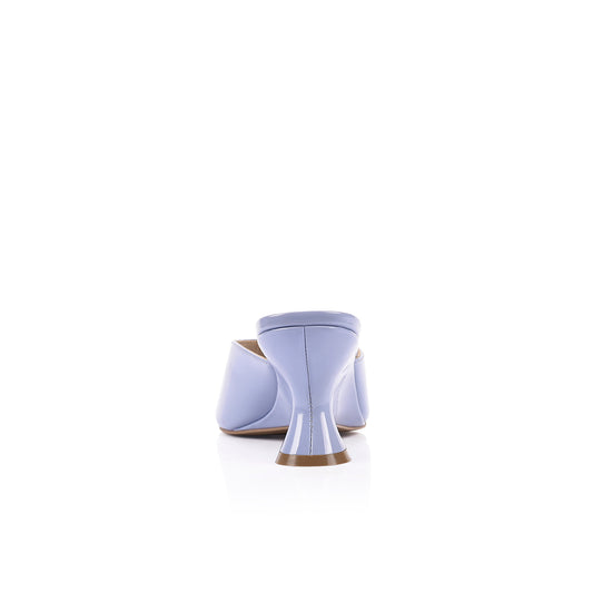 Mia Wedge Periwinkle Patent Leather - Lana Wilkinson