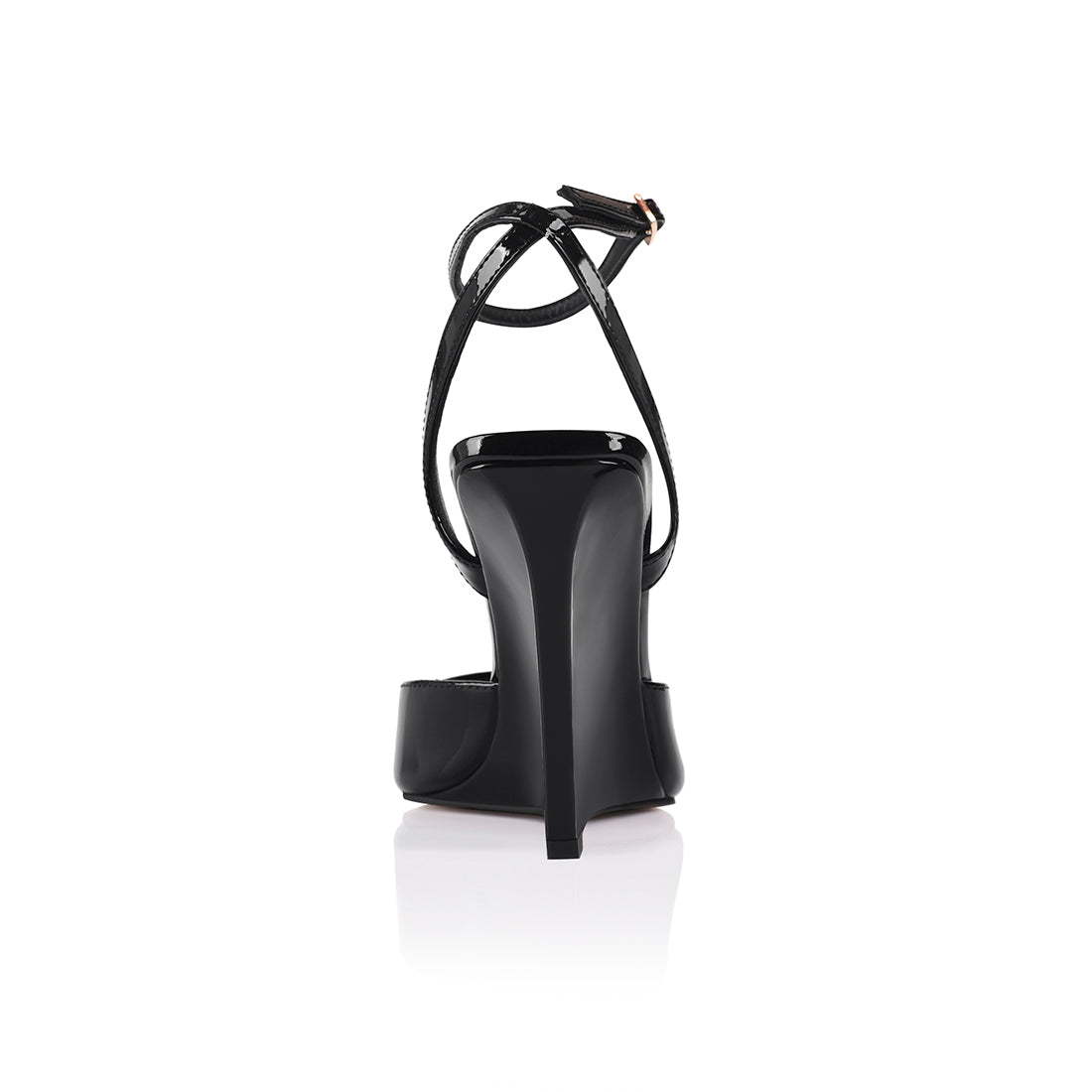 Mona Wedge Black Patent Leather - Lana Wilkinson