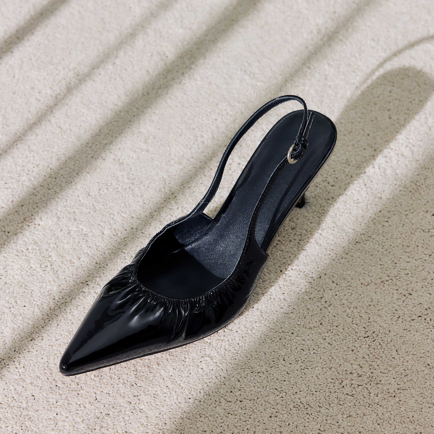 Charlotte Pump Black Patent - Lana Wilkinson