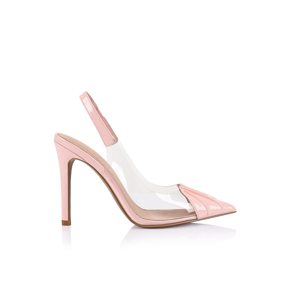 Romy Pump Vinylite Pink Patent Leather - Lana Wilkinson