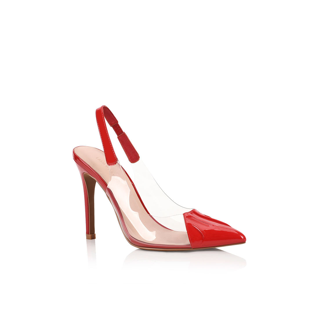 Romy Pump Vinylite Red Patent - Lana Wilkinson
