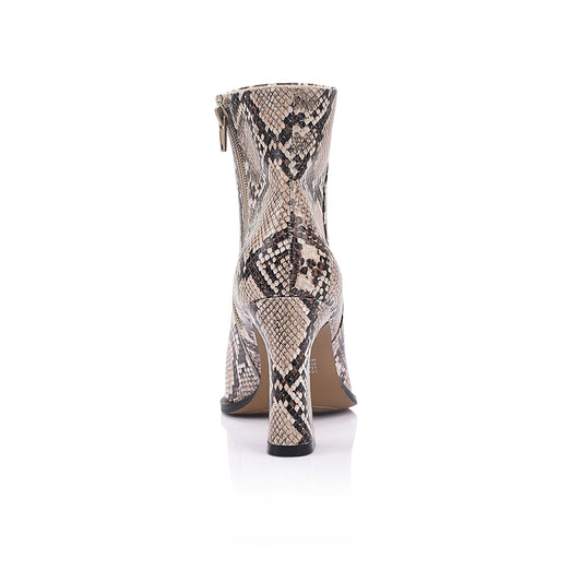 Sam Boot Snake-Print Leather - Lana Wilkinson