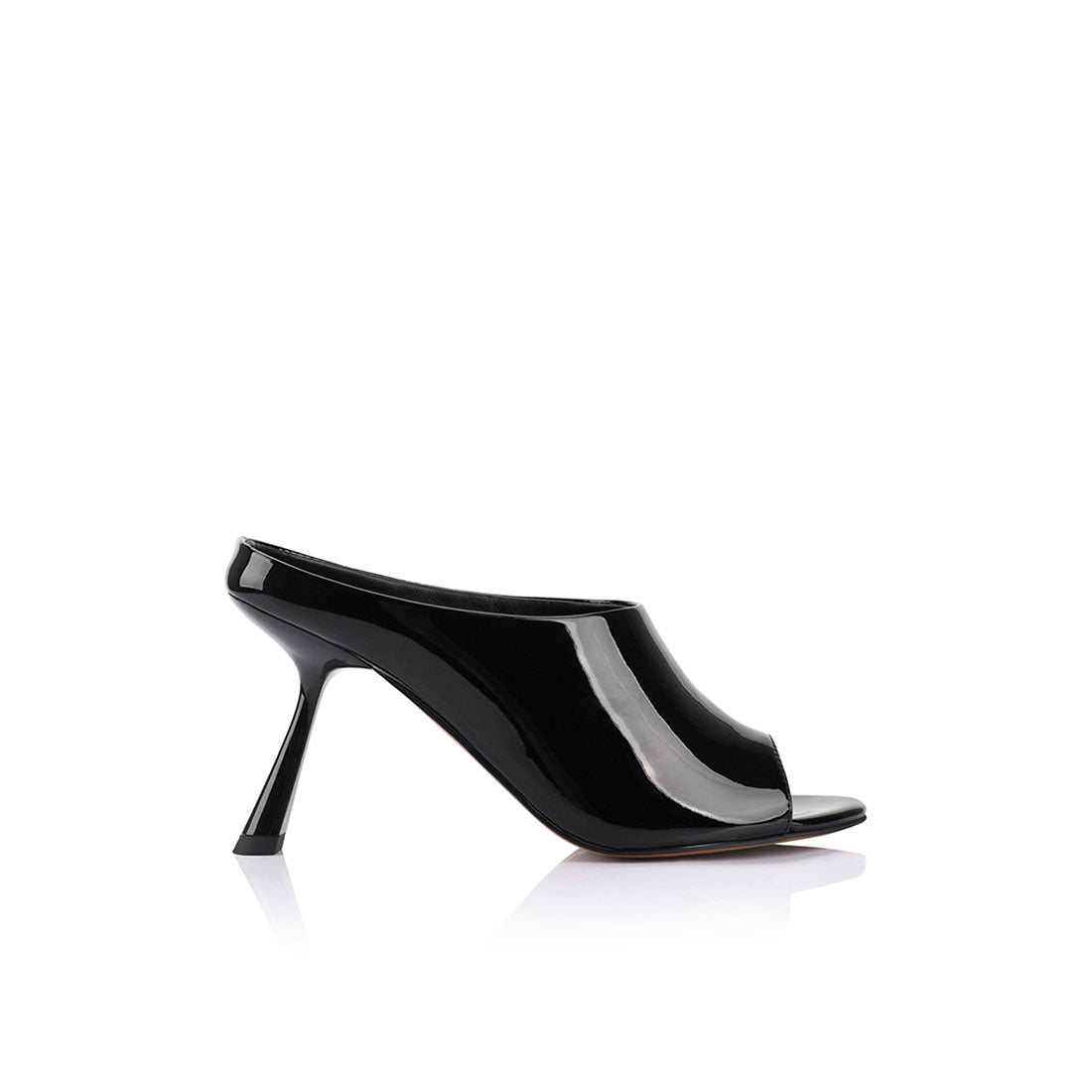 Sloane Mule Black Patent Leather - Lana Wilkinson