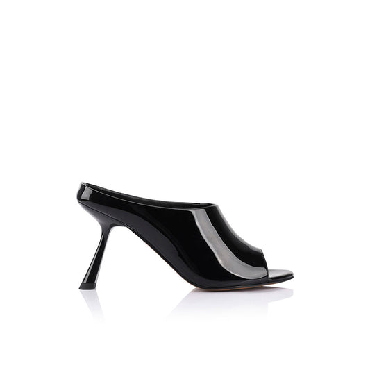 Sloane Mule Black Patent Leather - Lana Wilkinson