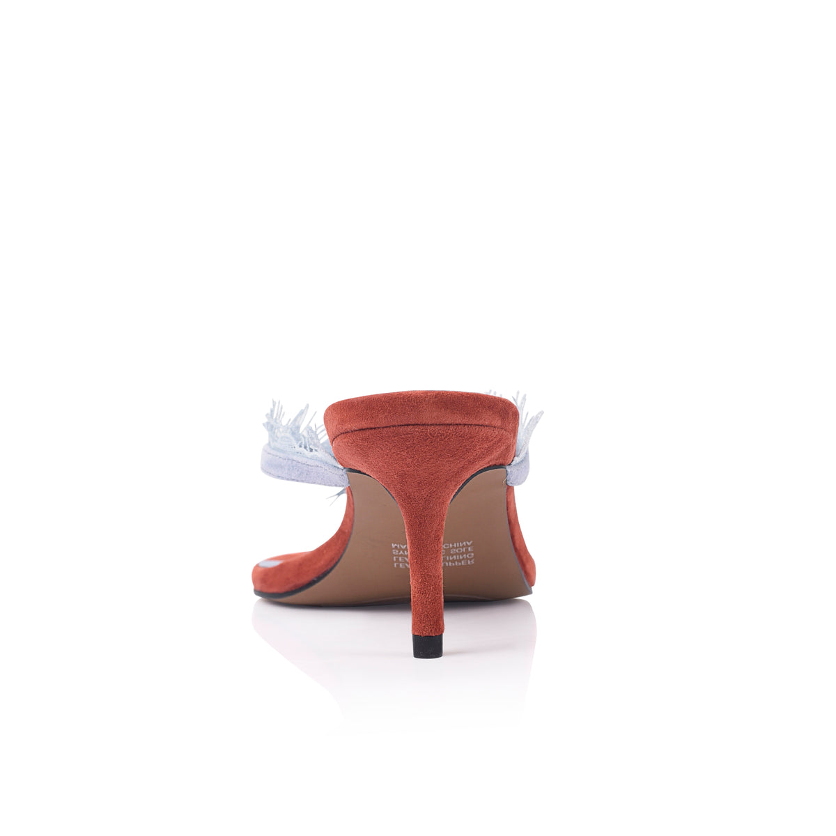 Grace Sandal Clay & Blue Suede - Lana Wilkinson