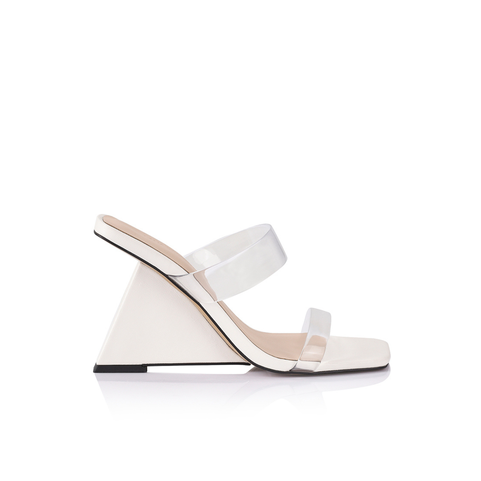 Ivory wedge heels best sale