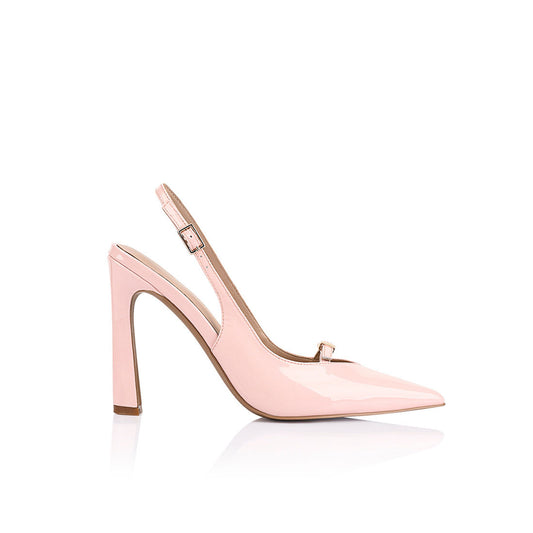 Naomi Pump Blush Pink Leather - Lana Wilkinson