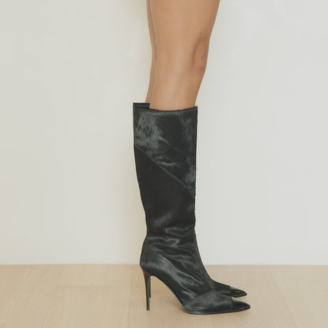 Lana Wilkinson -Dylan Boot Black Pony Hair