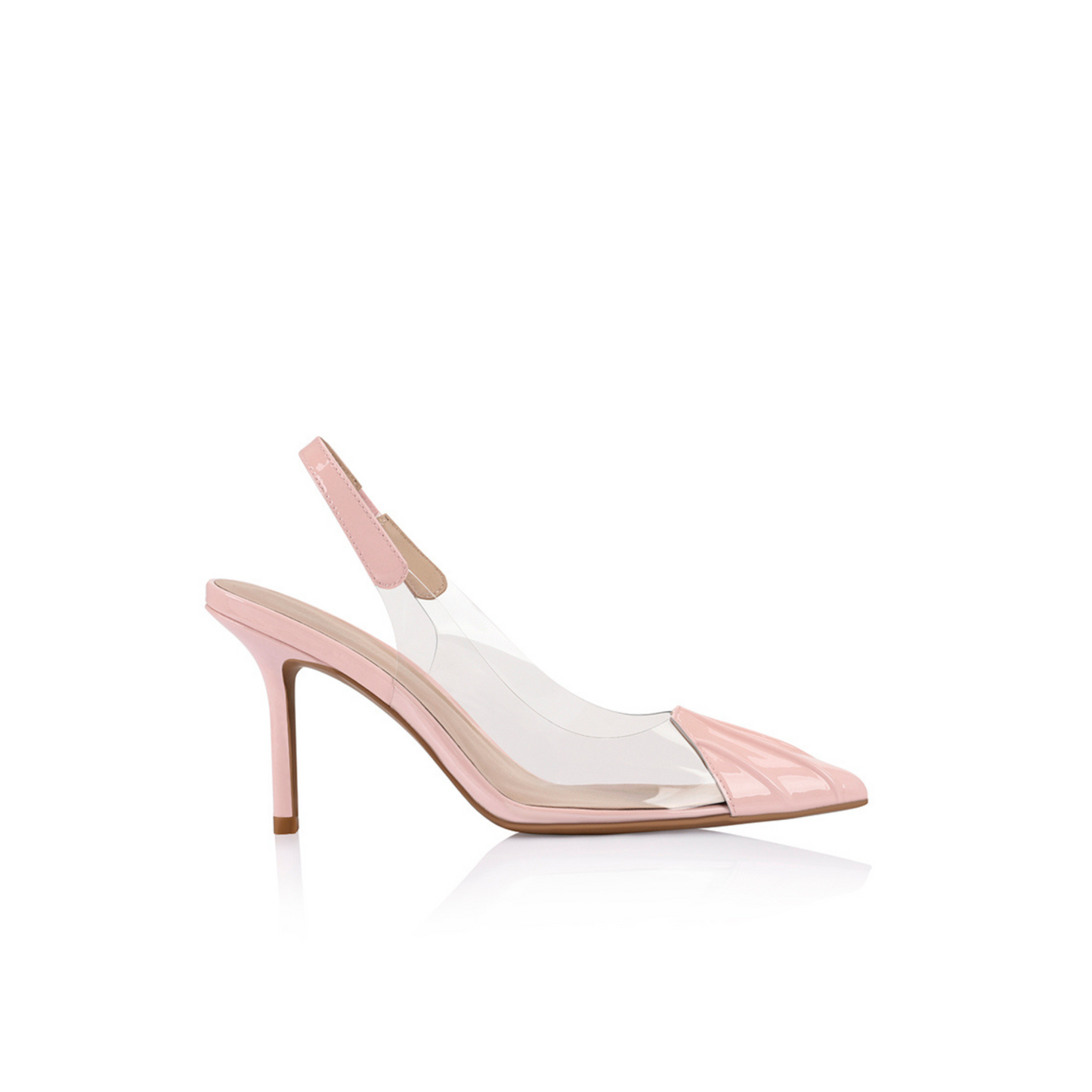 Remi Pump Vinylite & Blush Pink Leather