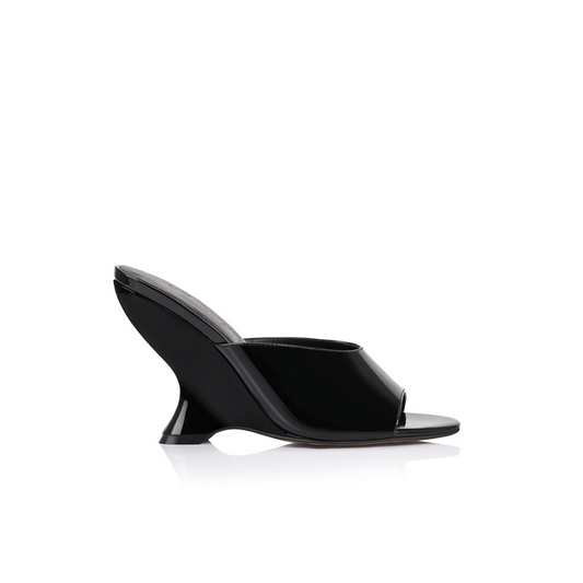 Martha Wedge Black Patent Leather