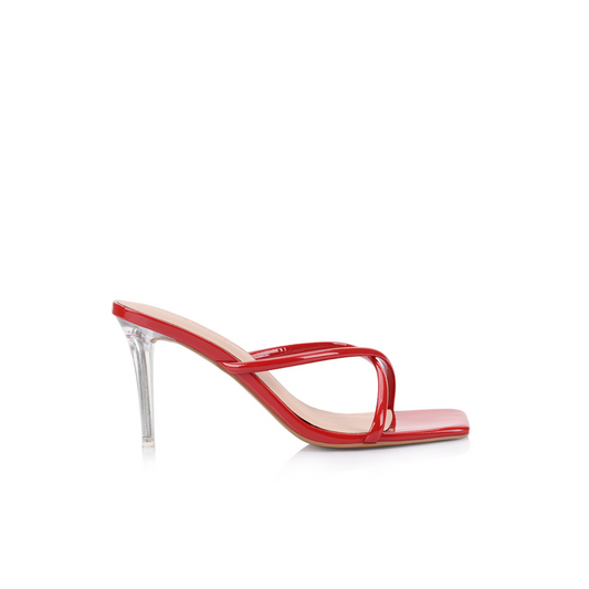 Britney Sandal Red Patent Leather