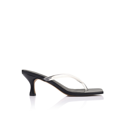 Keeley Sandal Black Leather - Lana Wilkinson