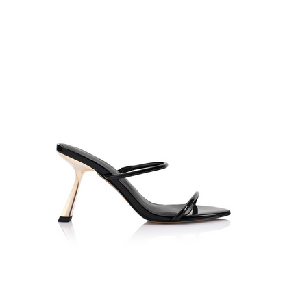 Marilyn Sandal Black Patent Leather