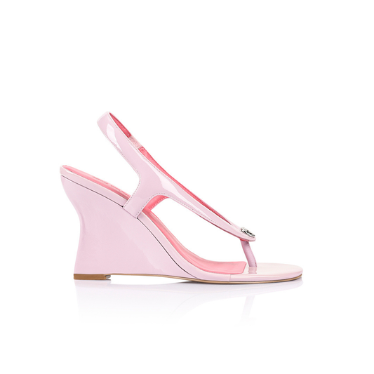 Martine Wedge Lilac Leather - Lana Wilkinson