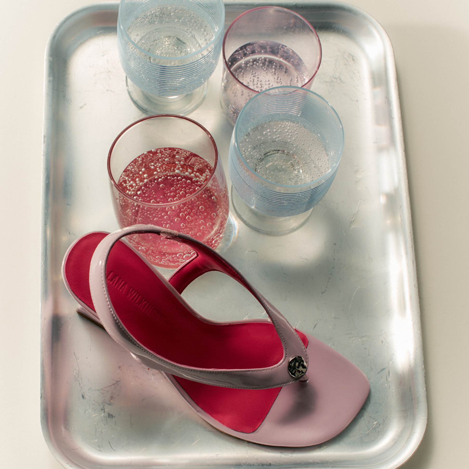 Martine Wedge Lilac Leather - Lana Wilkinson