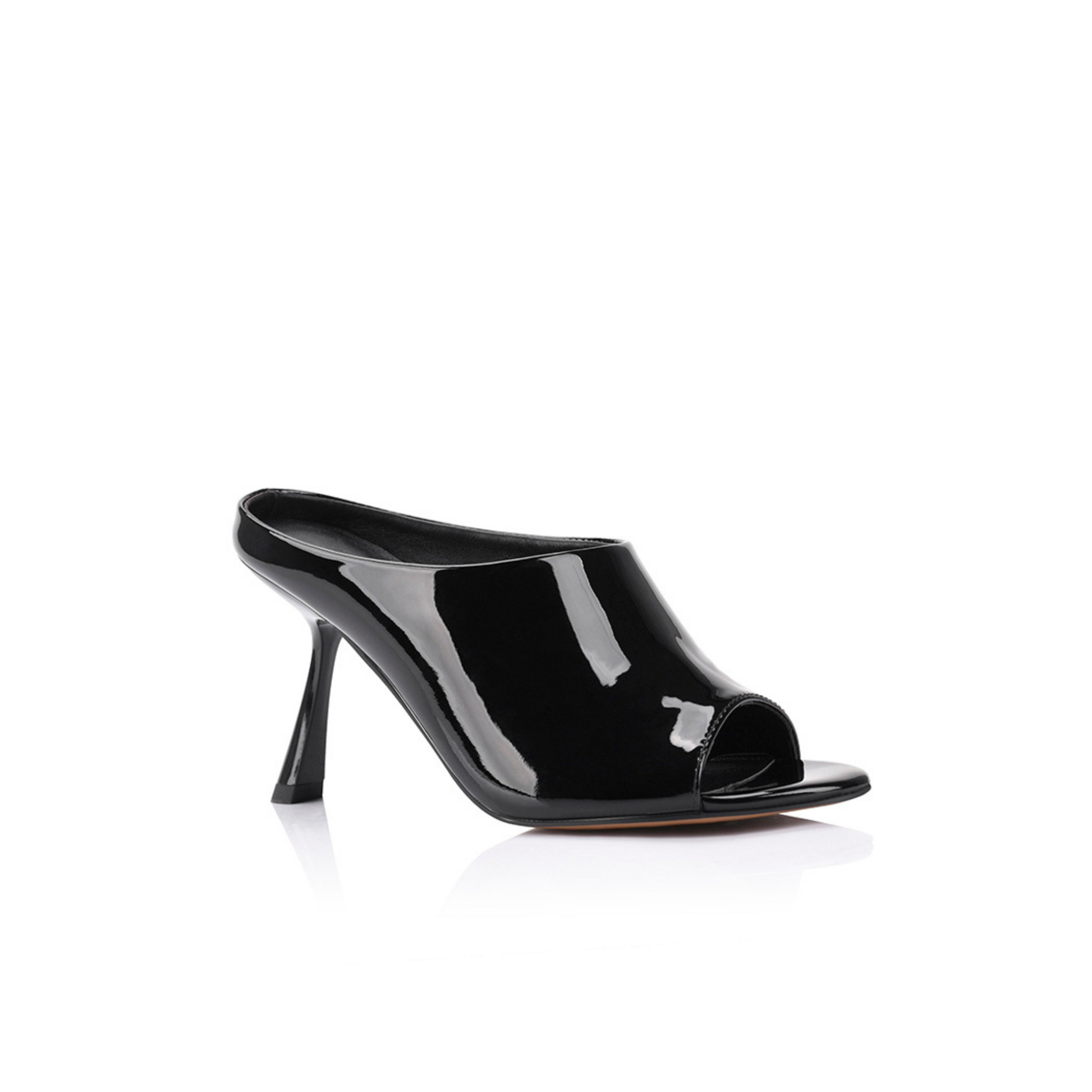 Sloane Mule Black Patent Leather - Lana Wilkinson