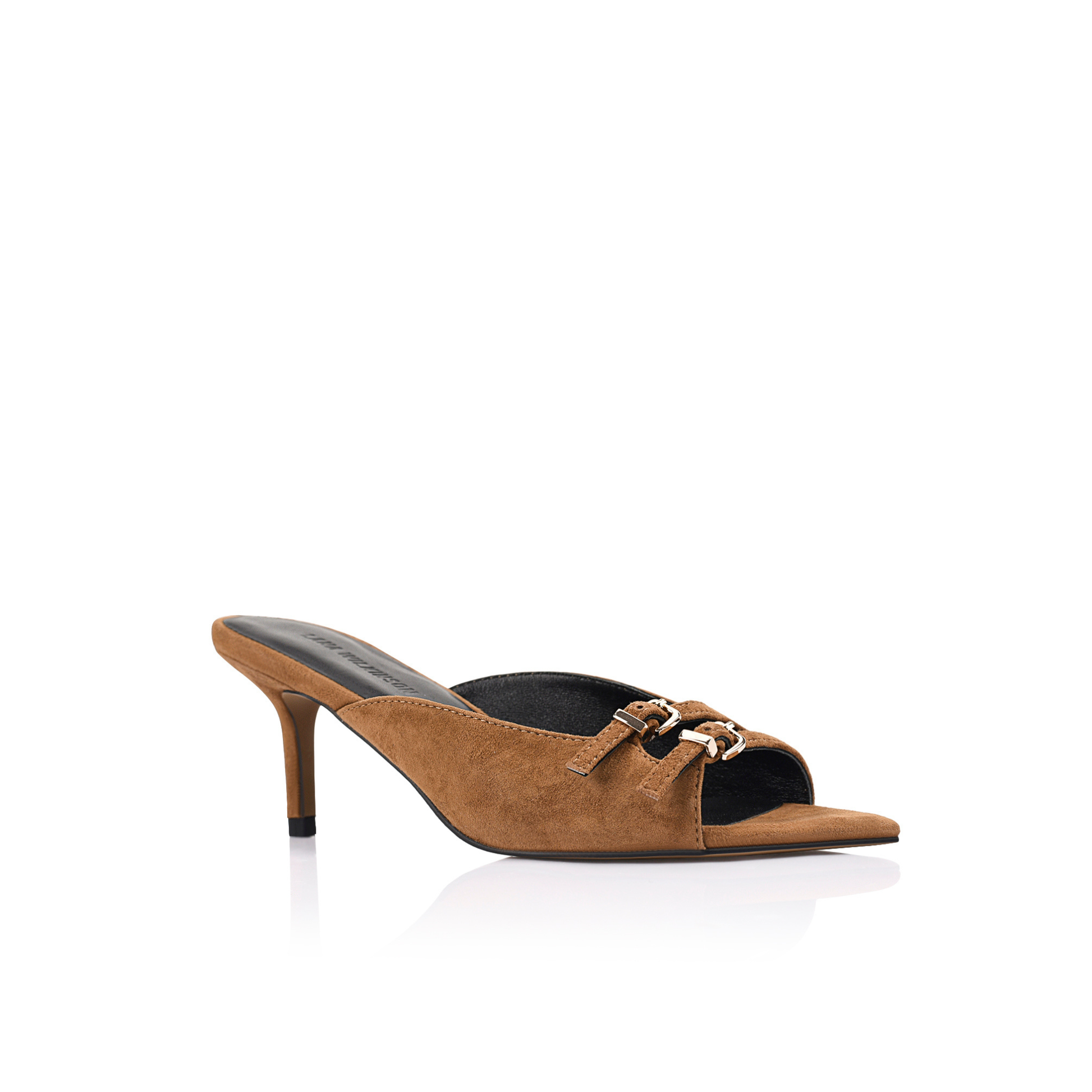 Shannon Mule Brown Suede Leather - Lana Wilkinson