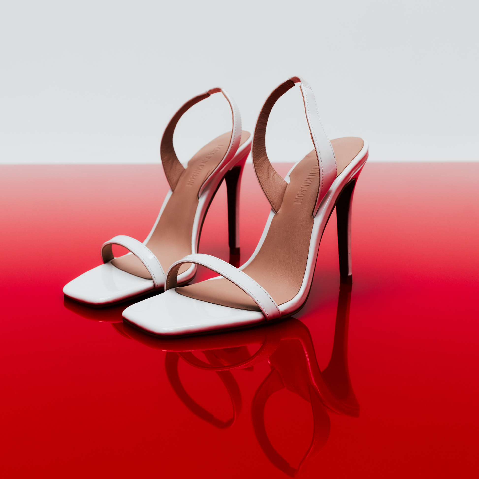 Cassidy Sandal White Patent Leather - Lana Wilkinson