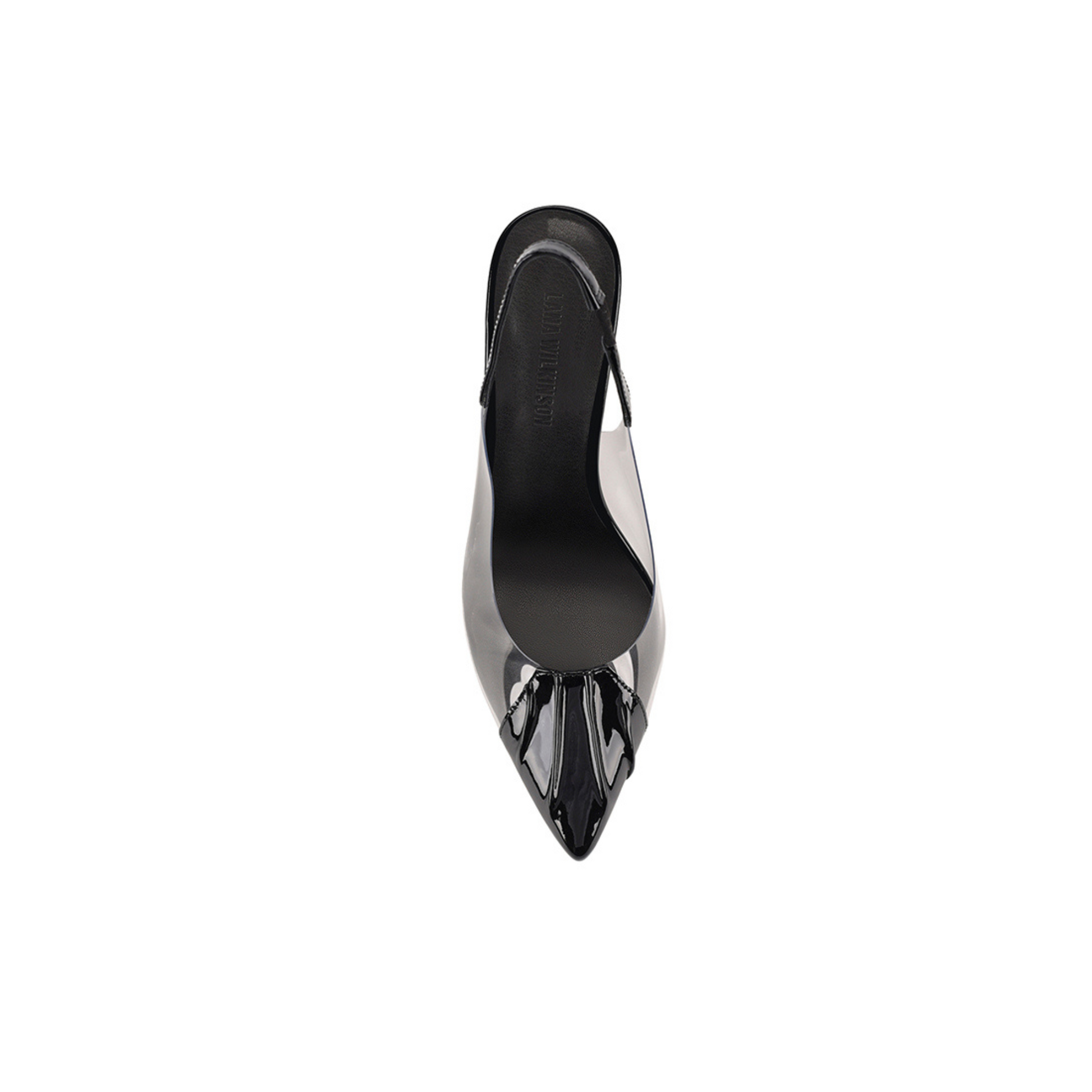 Remi Pump Vinylite & Black Patent Leather - Lana Wilkinson