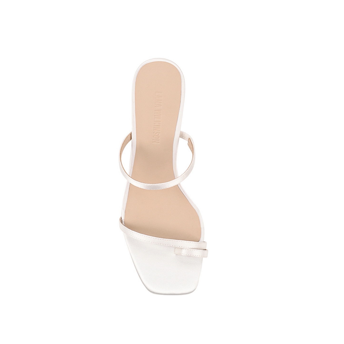Lana Wilkinson - Torrance Sandal White Satin