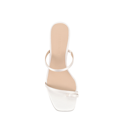 Lana Wilkinson - Torrance Sandal White Satin