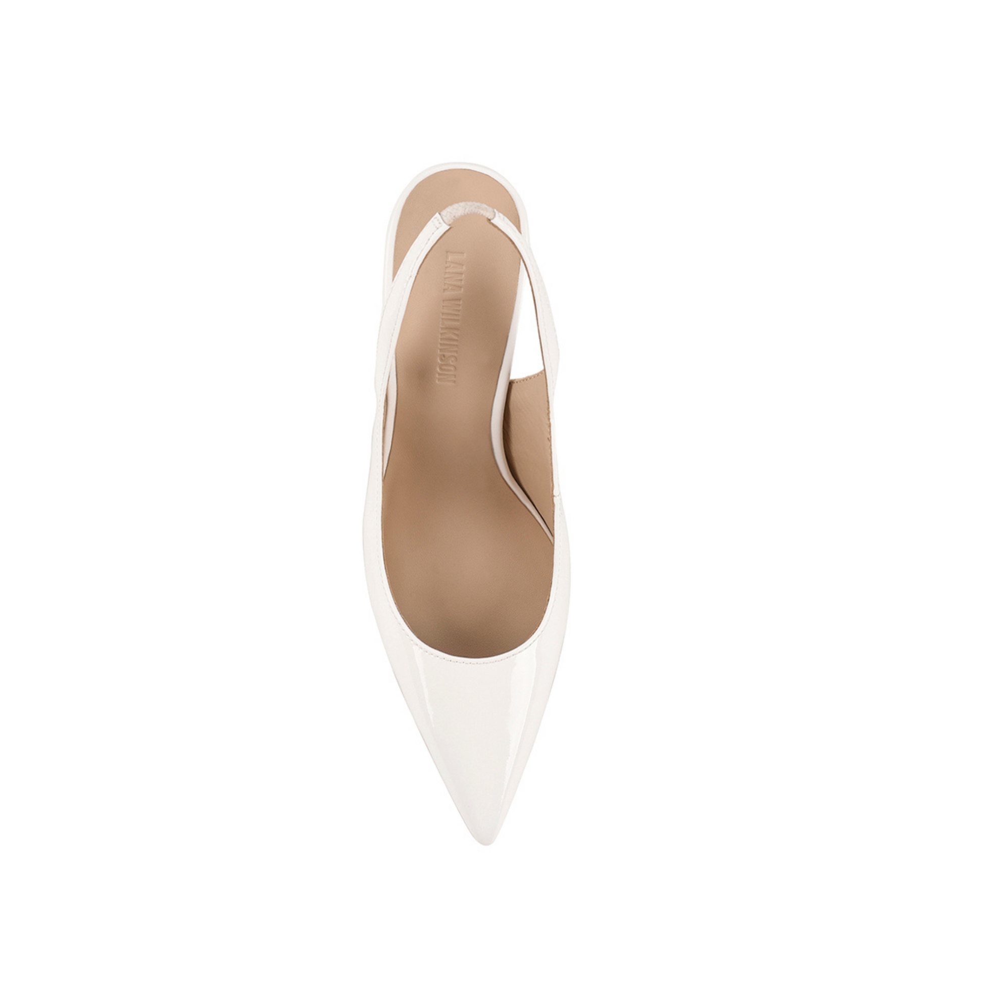 Celeste Pump White Patent Leather - Lana Wilkinson