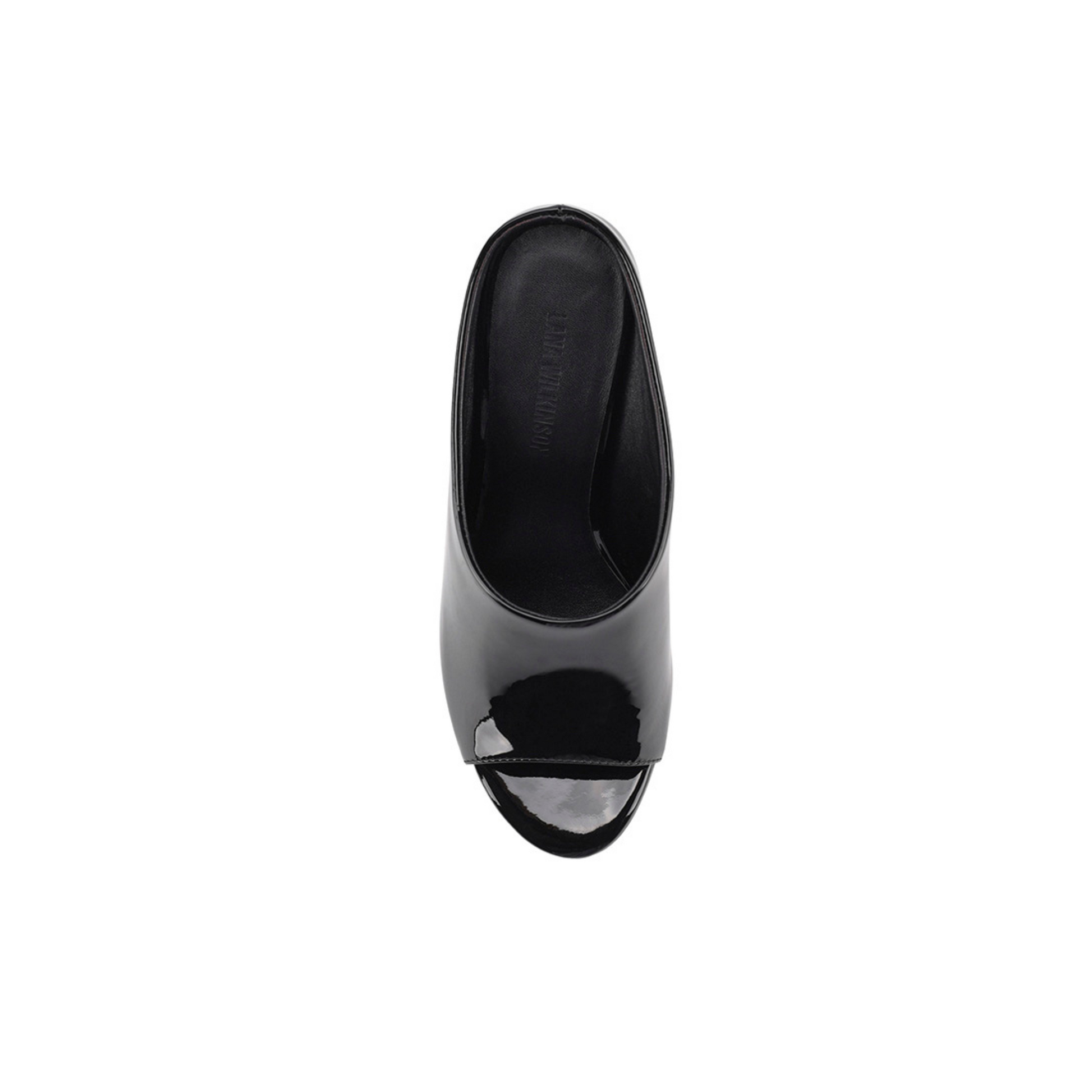 Sloane Mule Black Patent Leather - Lana Wilkinson