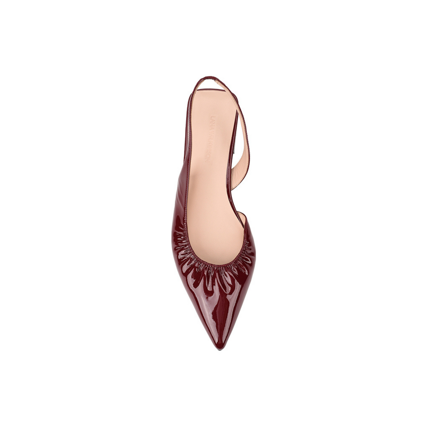 Bridie Flat Wine Patent Leather