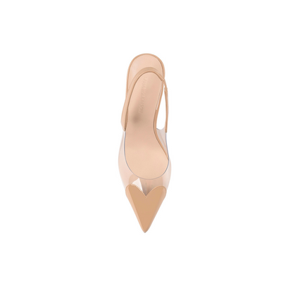 Rhiannon Pump Vinylite & Beige Patent