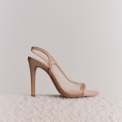 Giselle Heel Beige Mesh