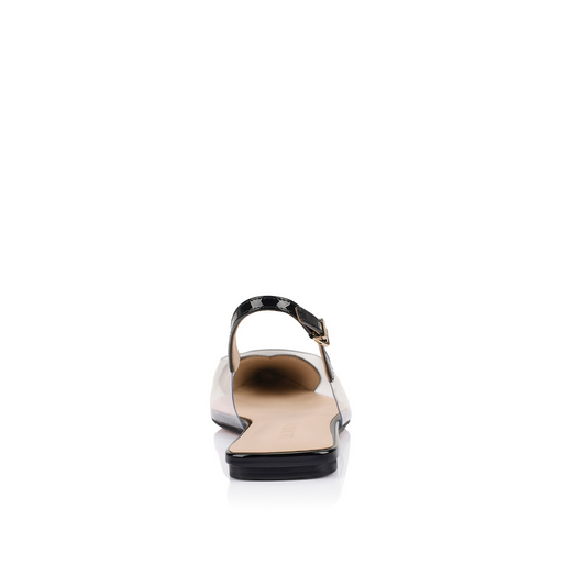 Rhi Flat Vinylite & Black Patent Leather - Lana Wilkinson