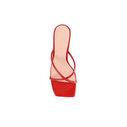 Britney Sandal Red Patent Leather