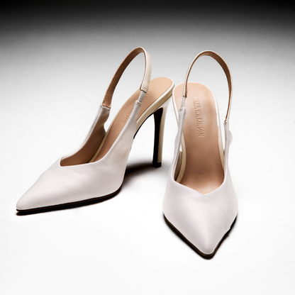 Chai Pump Ivory Neoprene - Lana Wilkinson