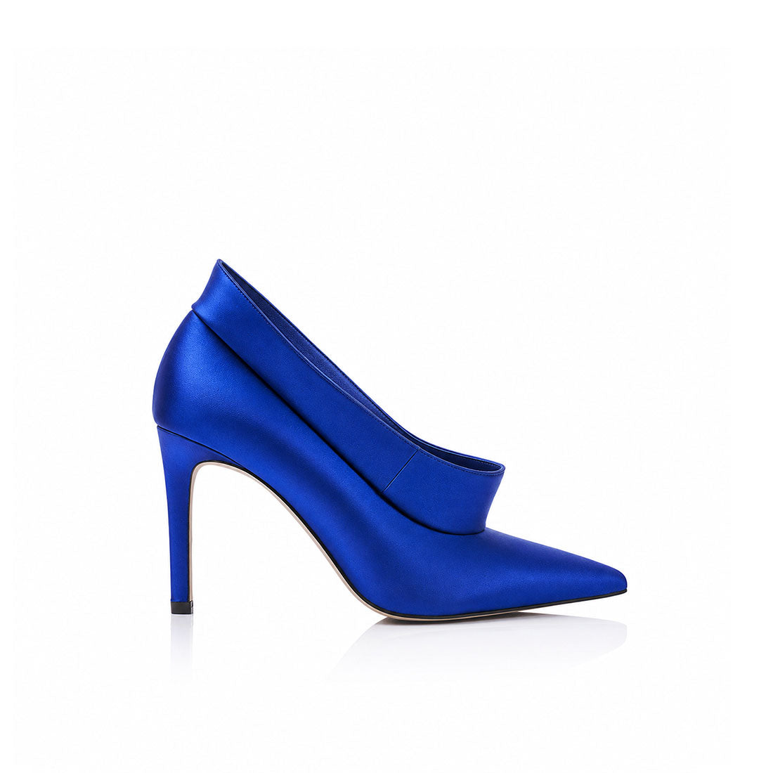Alexis Boot Cobalt Satin - Lana Wilkinson