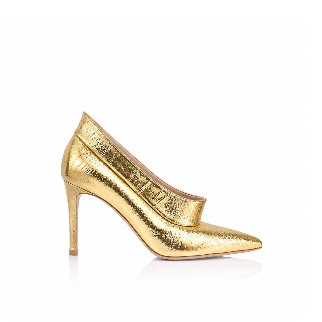 Alexis Boot Gold Metallic Leather - Lana Wilkinson