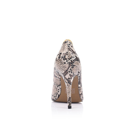 Anthea Pump Snake-Print Leather - Lana Wilkinson