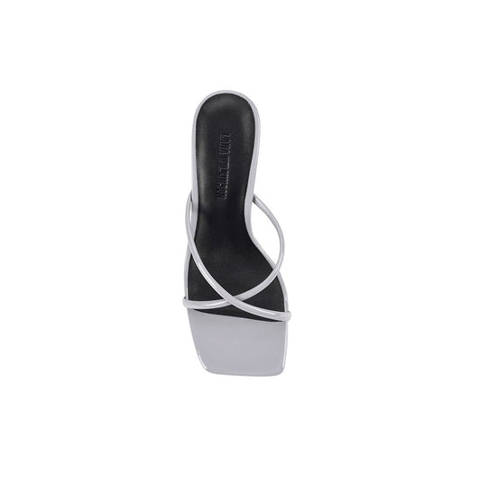 Britney Mule Grey Patent Leather - Lana Wilkinson