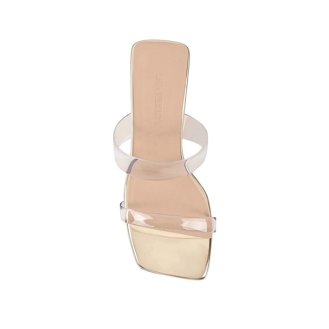 Brooke Wedge Gold Metallic Patent Leather - Lana Wilkinson