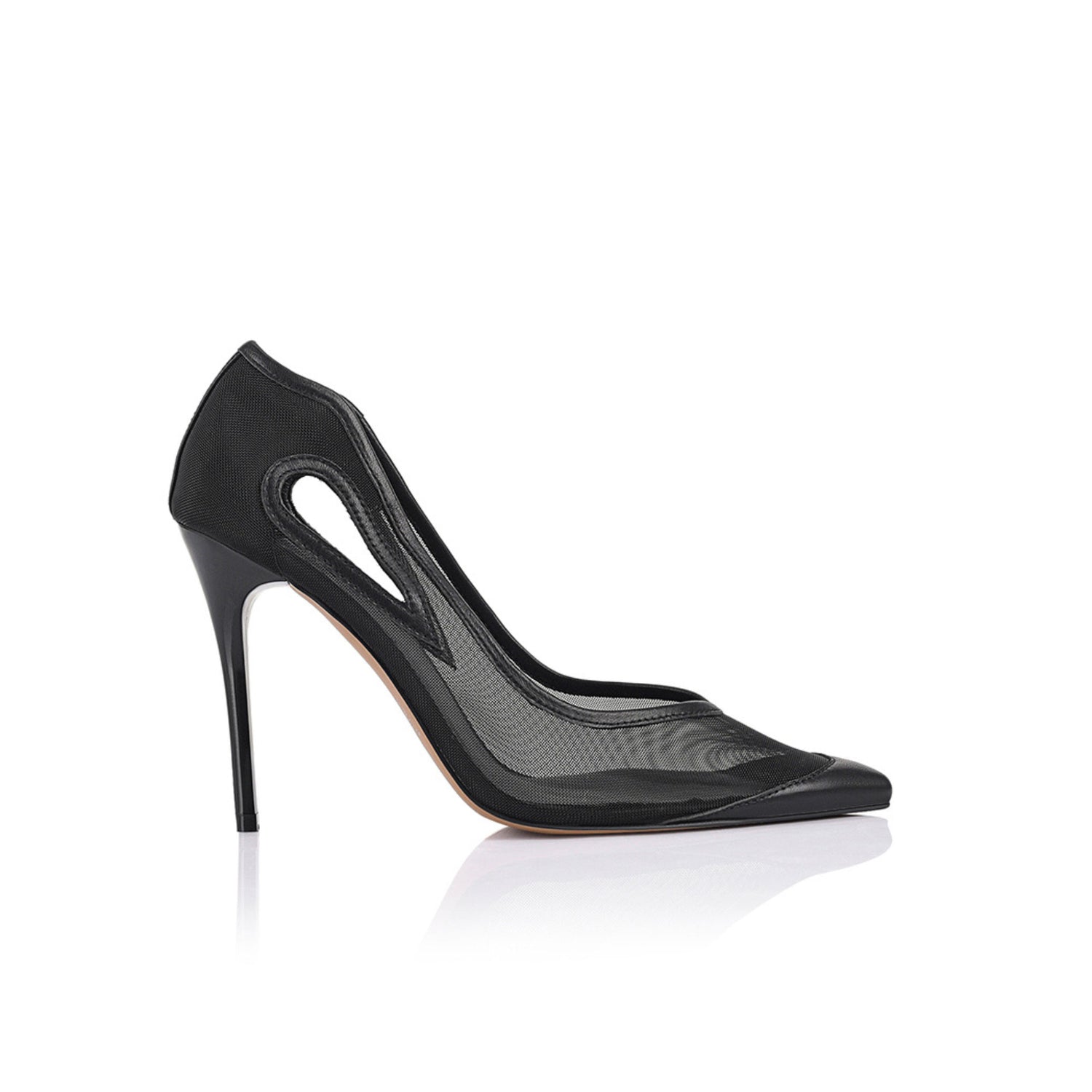 Catherine Pump Black Mesh - Lana Wilkinson