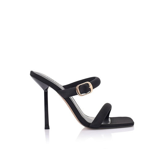 Clementine Mule Black Knit - Lana Wilkinson