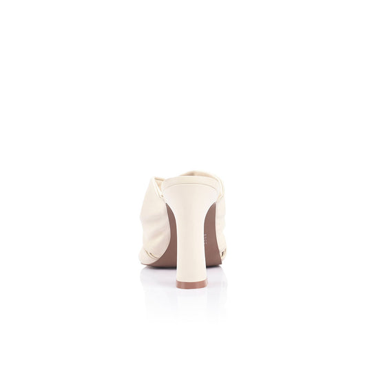 Esme Mule Ivory Leather - Lana Wilkinson