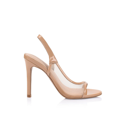 Giselle Heel Beige Mesh - Lana Wilkinson