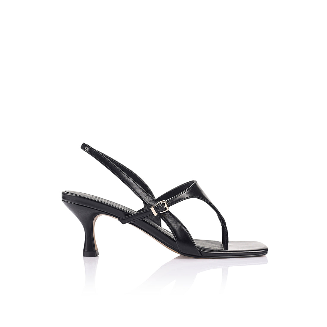 Jemima Sandal Black Leather - Lana Wilkinson