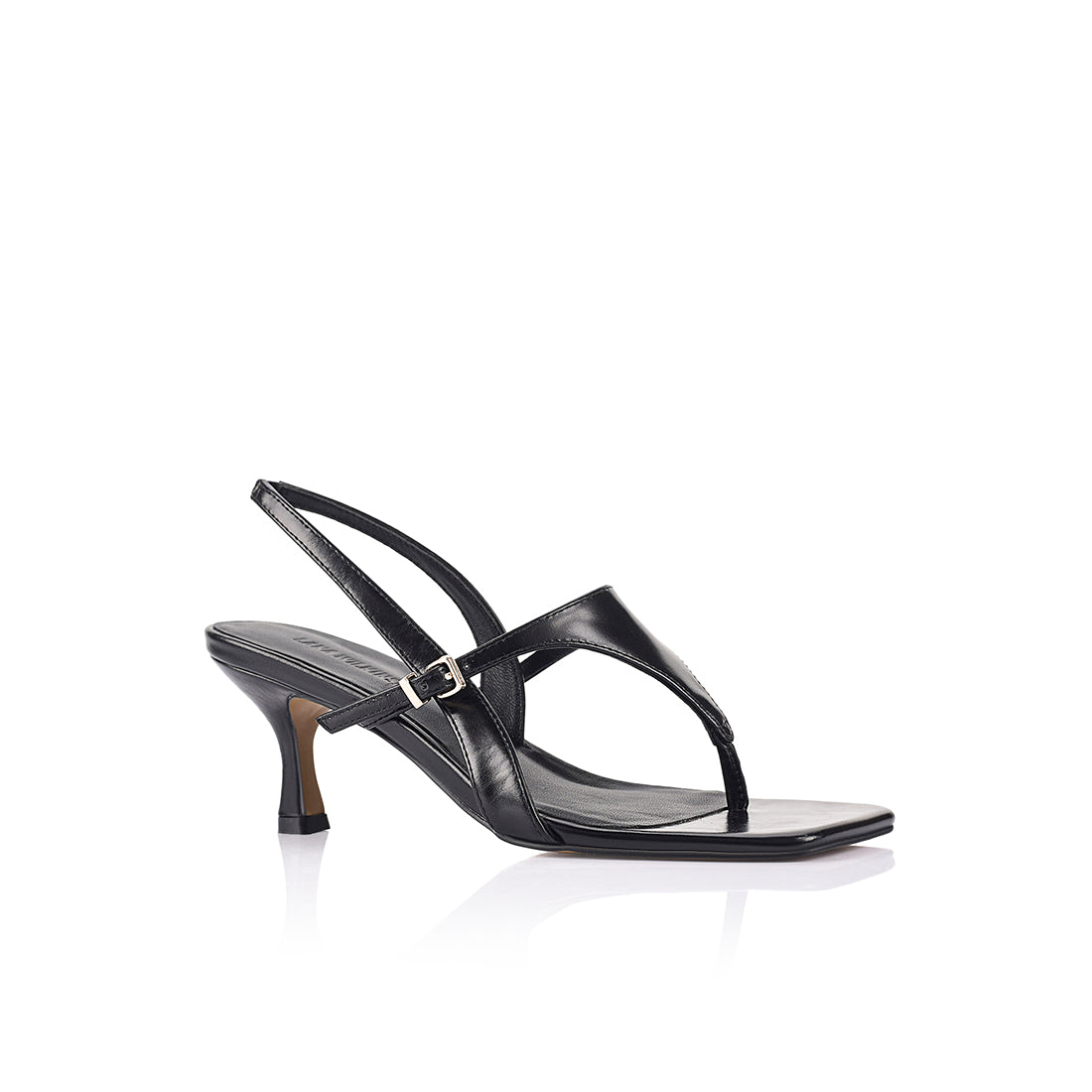 Jemima Sandal Black Leather - Lana Wilkinson