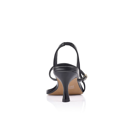 Jemima Sandal Black Leather - Lana Wilkinson