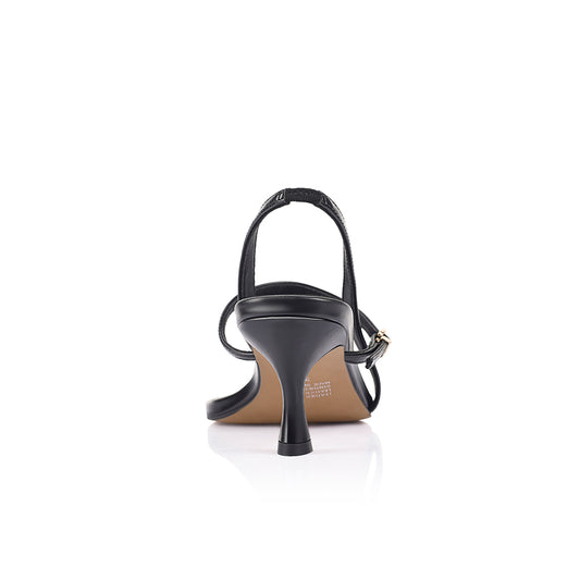 Jemima Sandal Black Leather - Lana Wilkinson